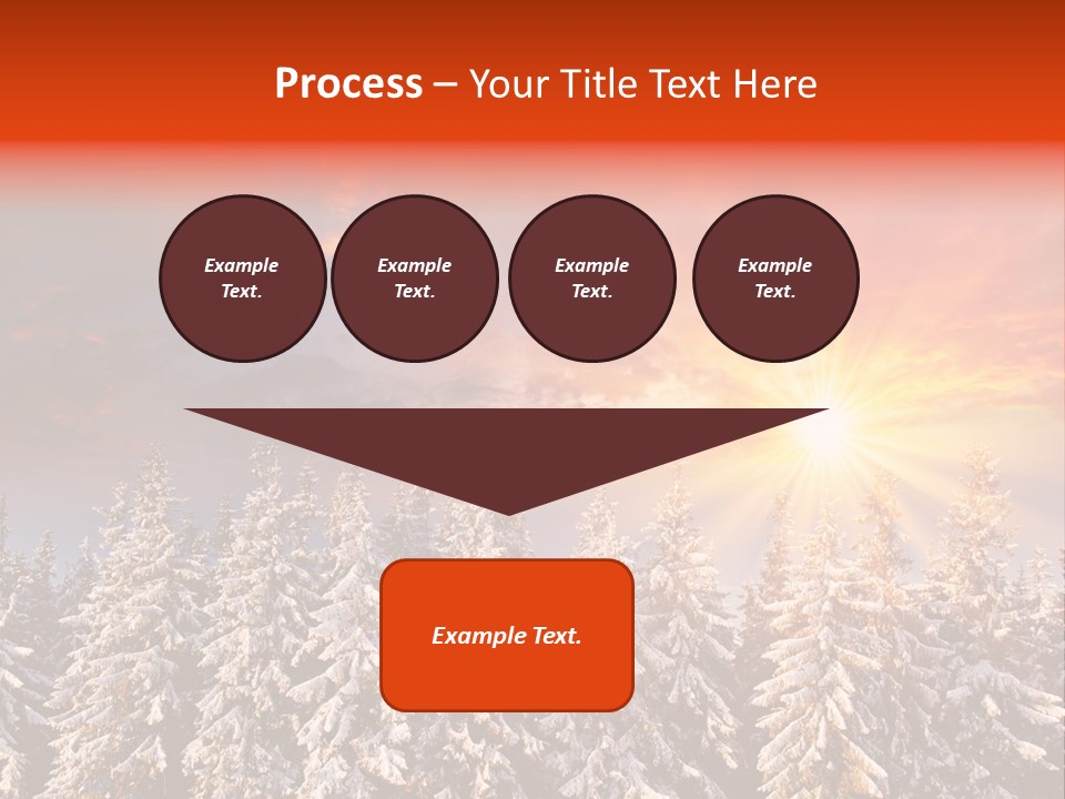 Winter Mountain Sunset PowerPoint Template
