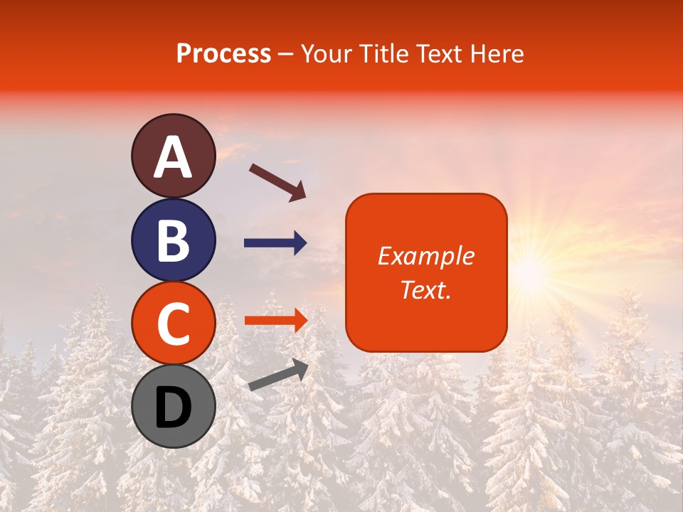 Winter Mountain Sunset PowerPoint Template