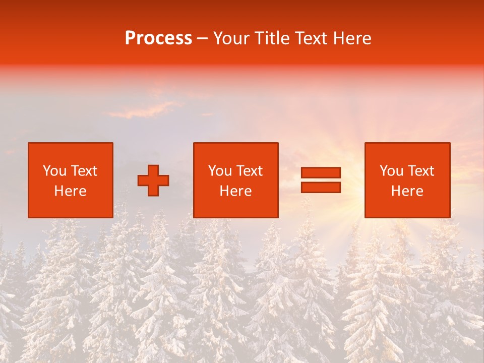 Winter Mountain Sunset PowerPoint Template