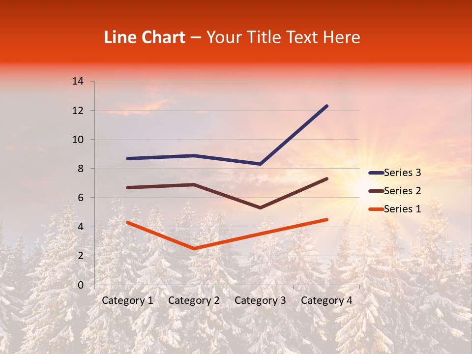Winter Mountain Sunset PowerPoint Template