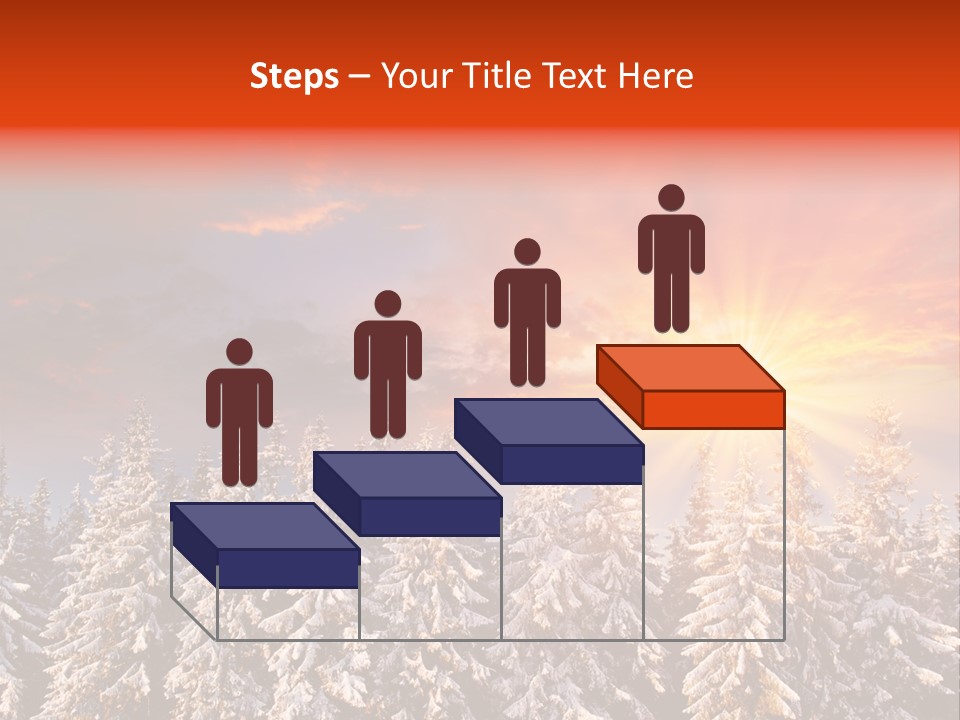 Winter Mountain Sunset PowerPoint Template