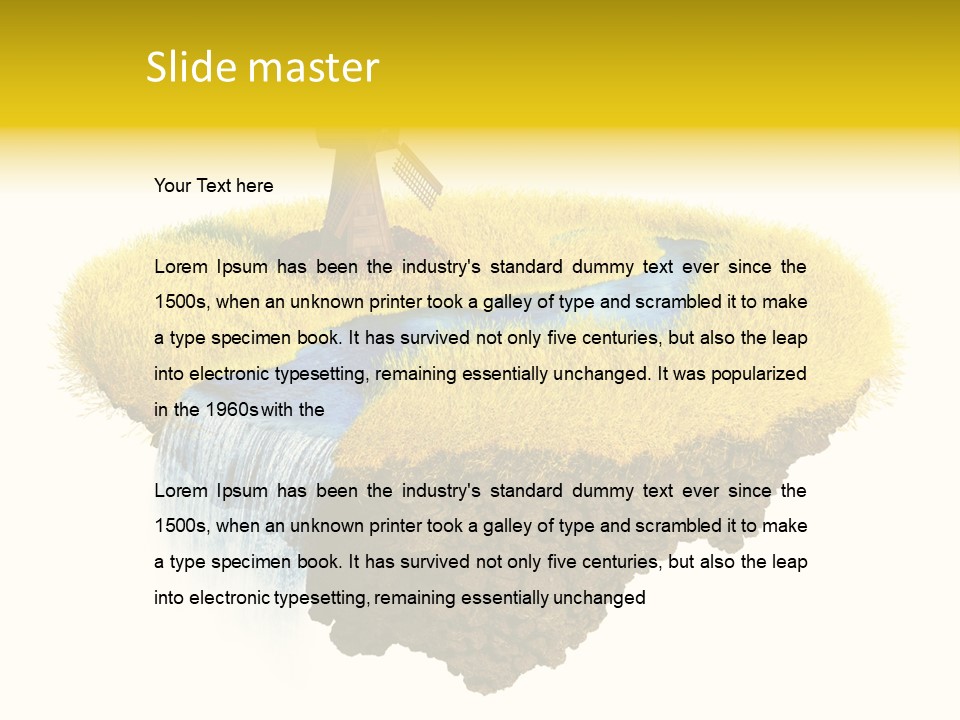 Piece Of Land PowerPoint Template