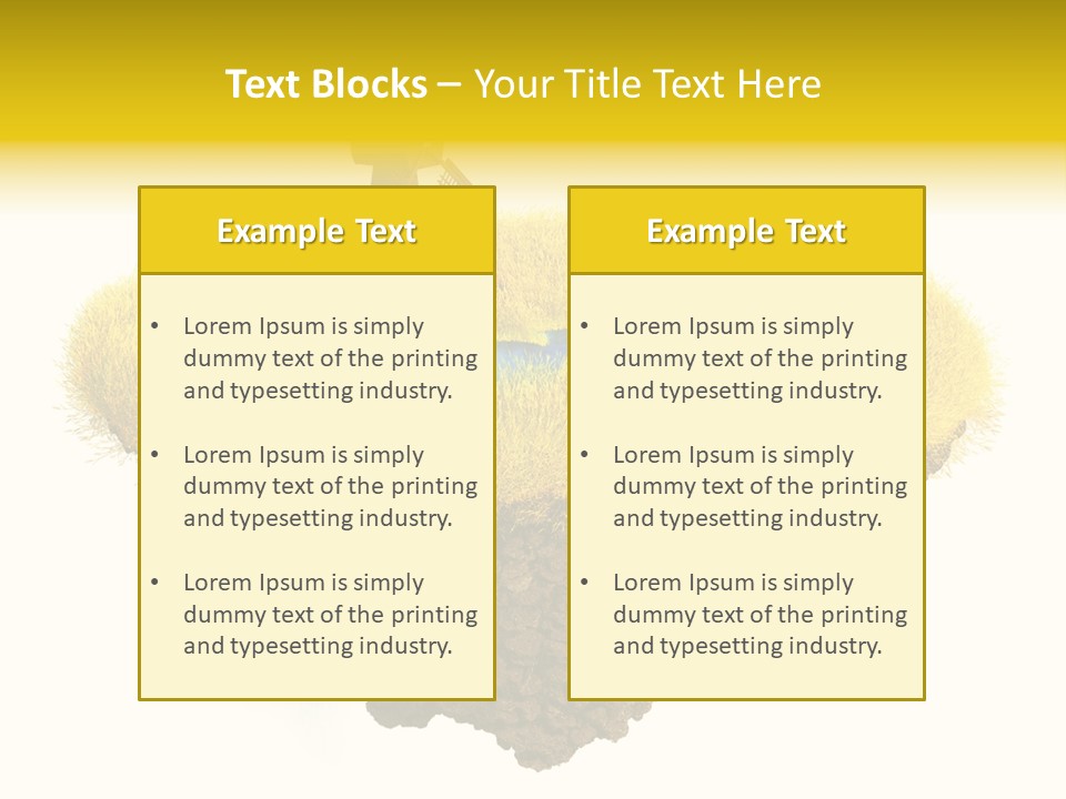 Piece Of Land PowerPoint Template