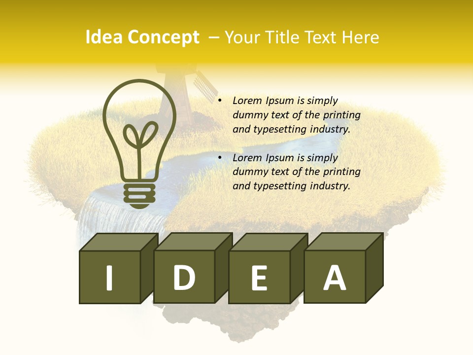 Piece Of Land PowerPoint Template