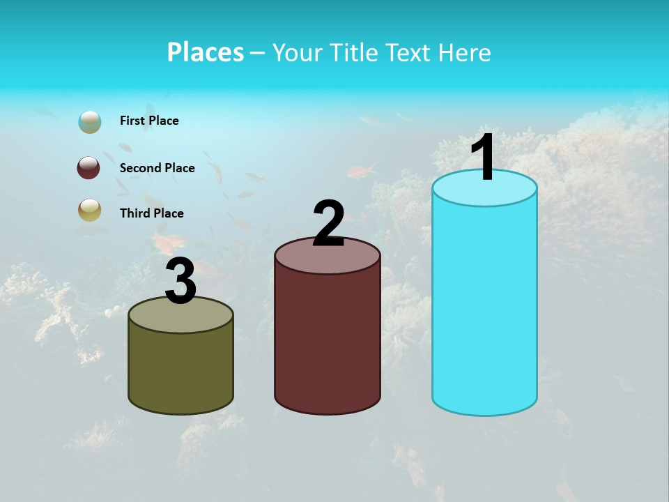 Coral Sun Ocean PowerPoint Template