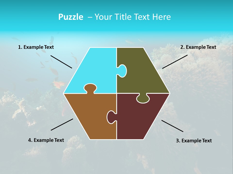 Coral Sun Ocean PowerPoint Template