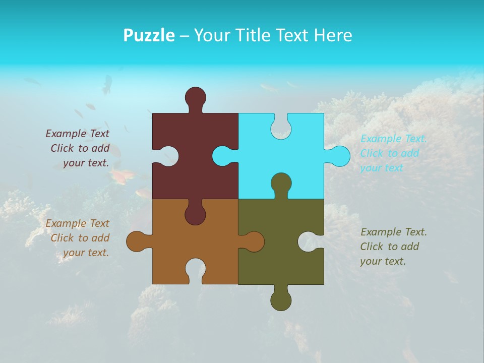 Coral Sun Ocean PowerPoint Template