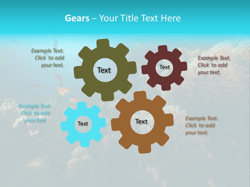 Coral Sun Ocean PowerPoint Template