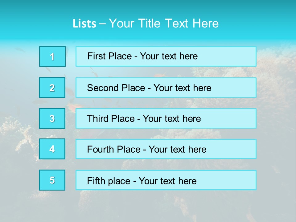 Coral Sun Ocean PowerPoint Template