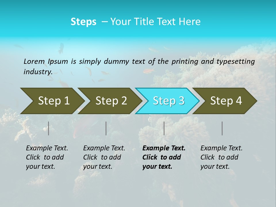 Coral Sun Ocean PowerPoint Template