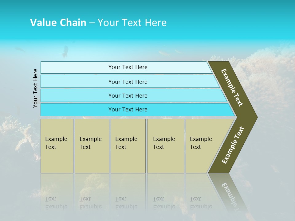 Coral Sun Ocean PowerPoint Template