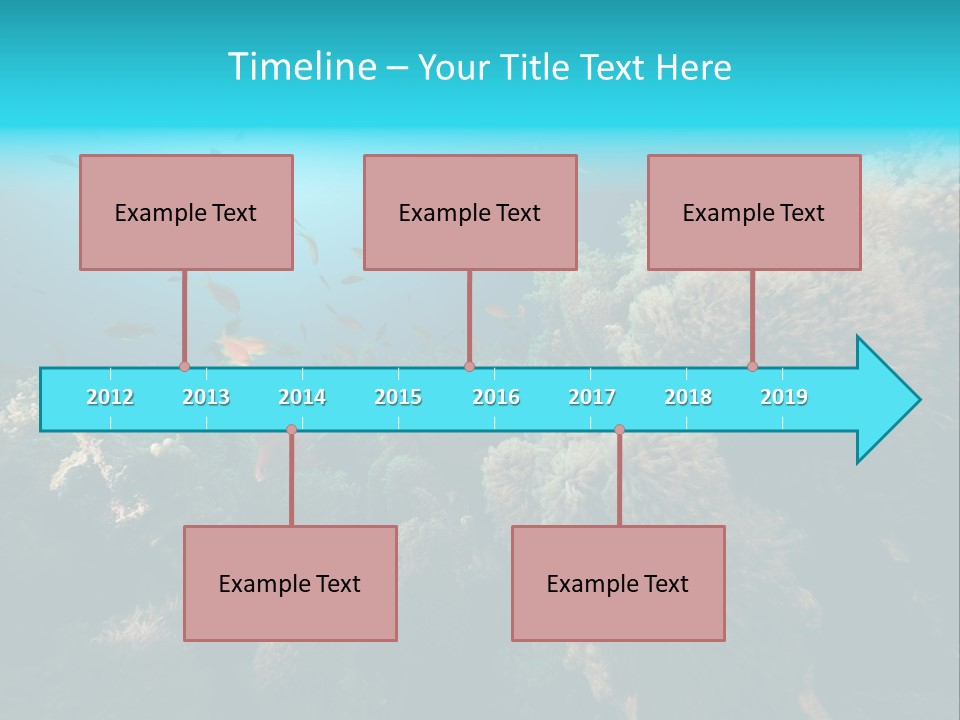 Coral Sun Ocean PowerPoint Template