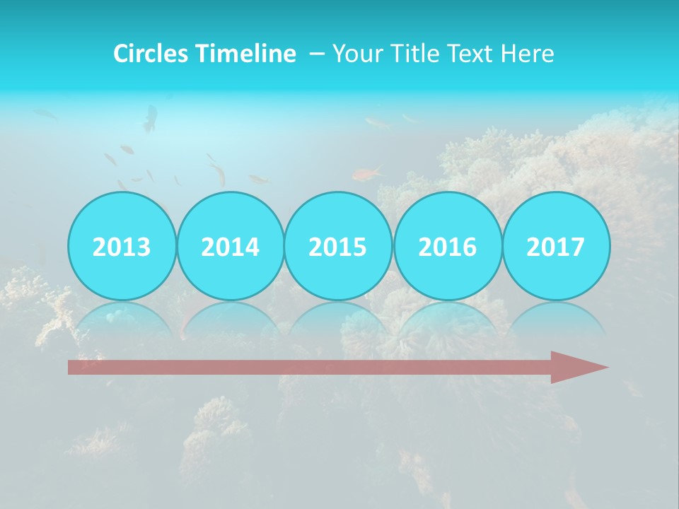 Coral Sun Ocean PowerPoint Template