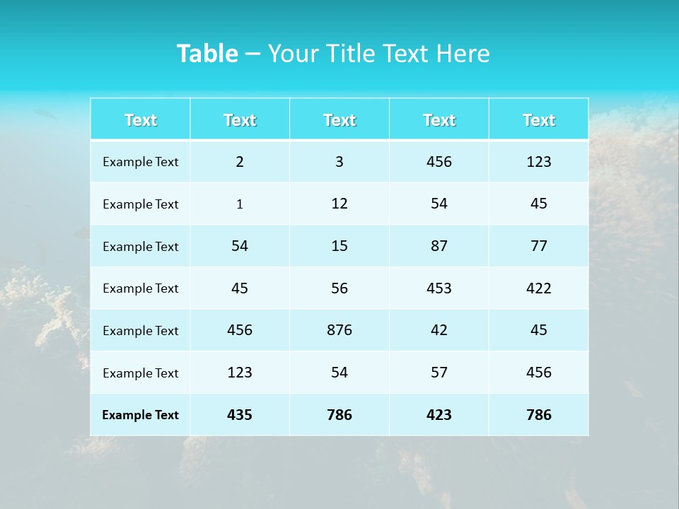 Coral Sun Ocean PowerPoint Template