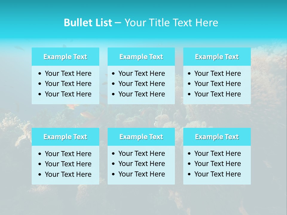 Coral Sun Ocean PowerPoint Template