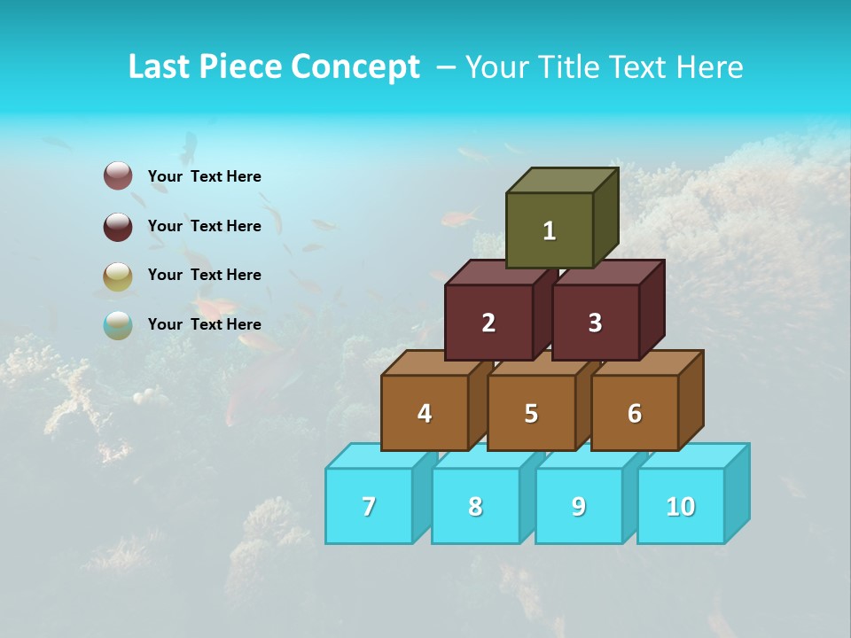 Coral Sun Ocean PowerPoint Template