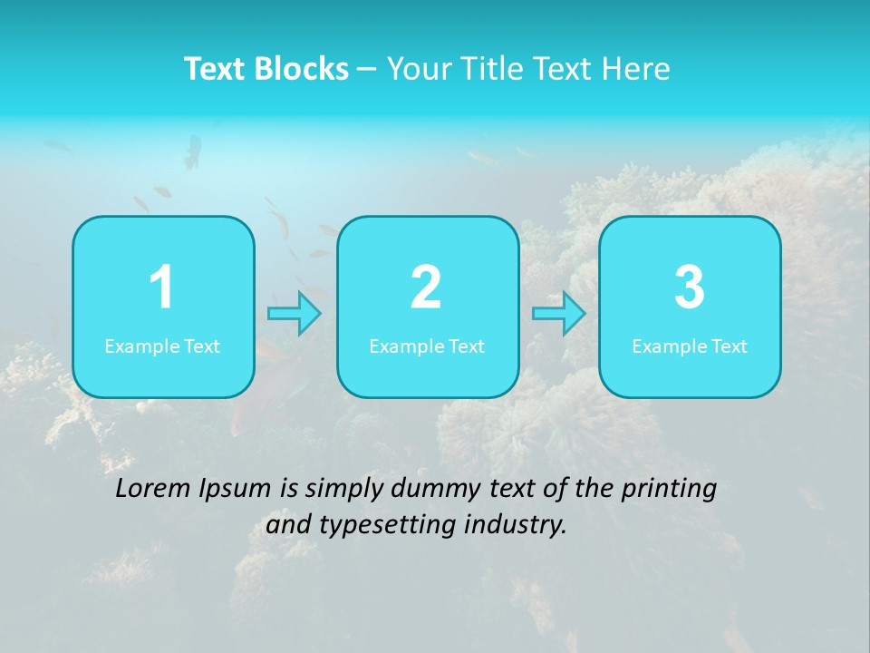 Coral Sun Ocean PowerPoint Template