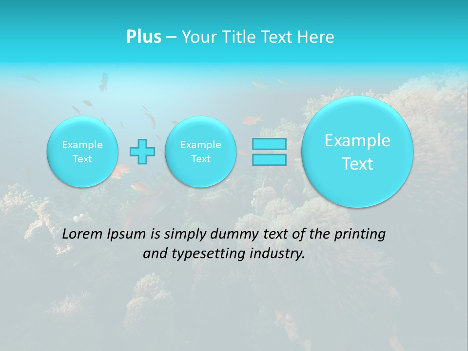 Coral Sun Ocean PowerPoint Template