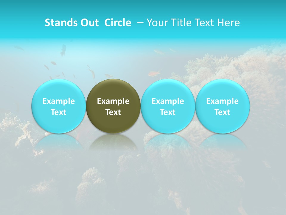 Coral Sun Ocean PowerPoint Template