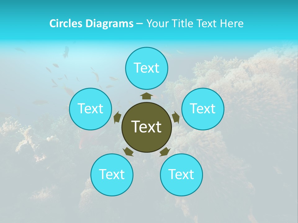 Coral Sun Ocean PowerPoint Template