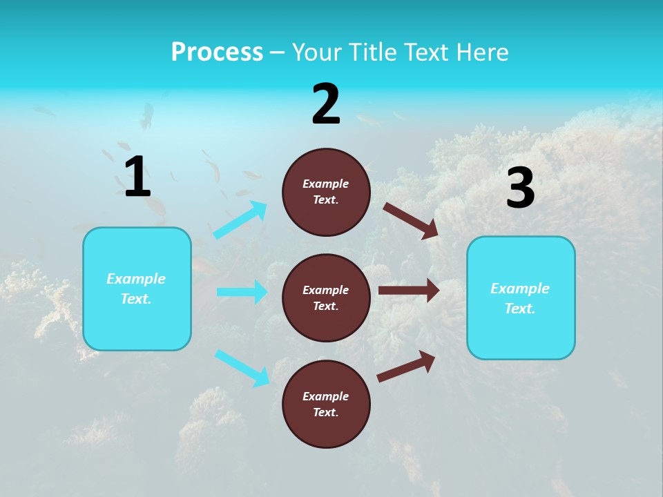 Coral Sun Ocean PowerPoint Template