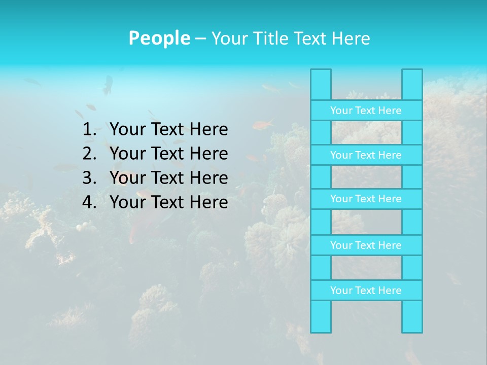 Coral Sun Ocean PowerPoint Template