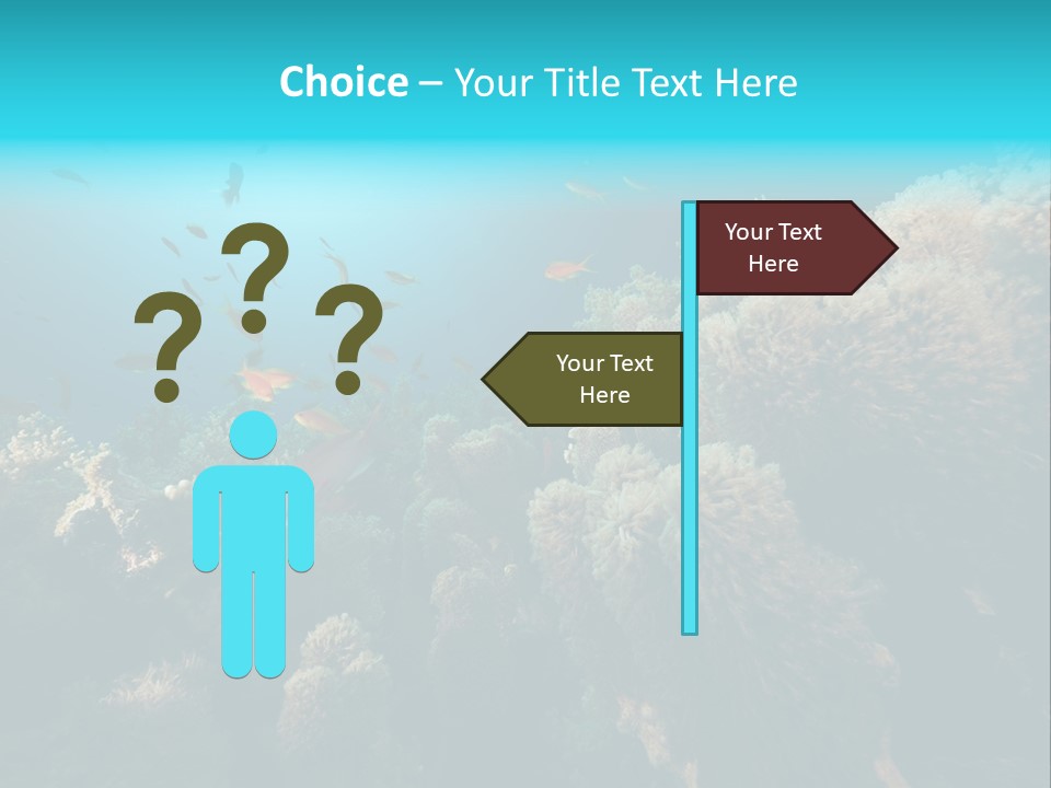 Coral Sun Ocean PowerPoint Template