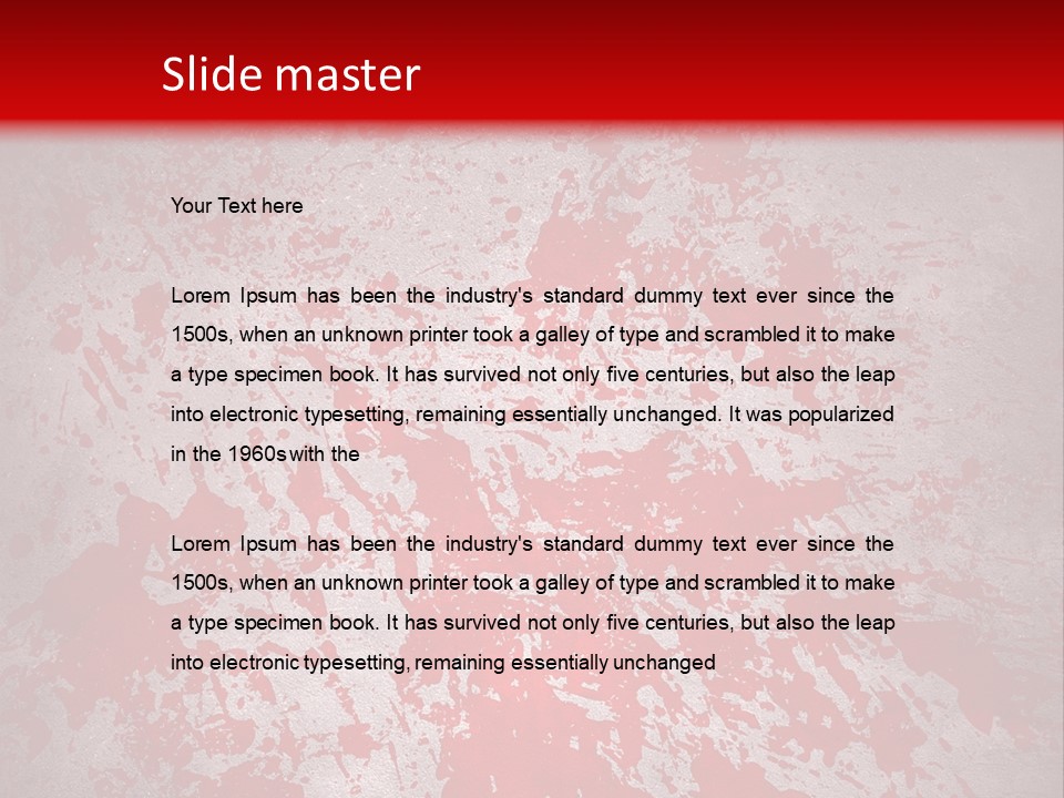 Splat Paint Mess PowerPoint Template