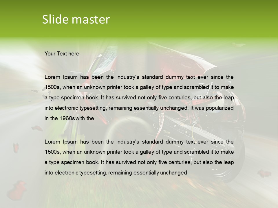 Roadside Wrack Splinter PowerPoint Template