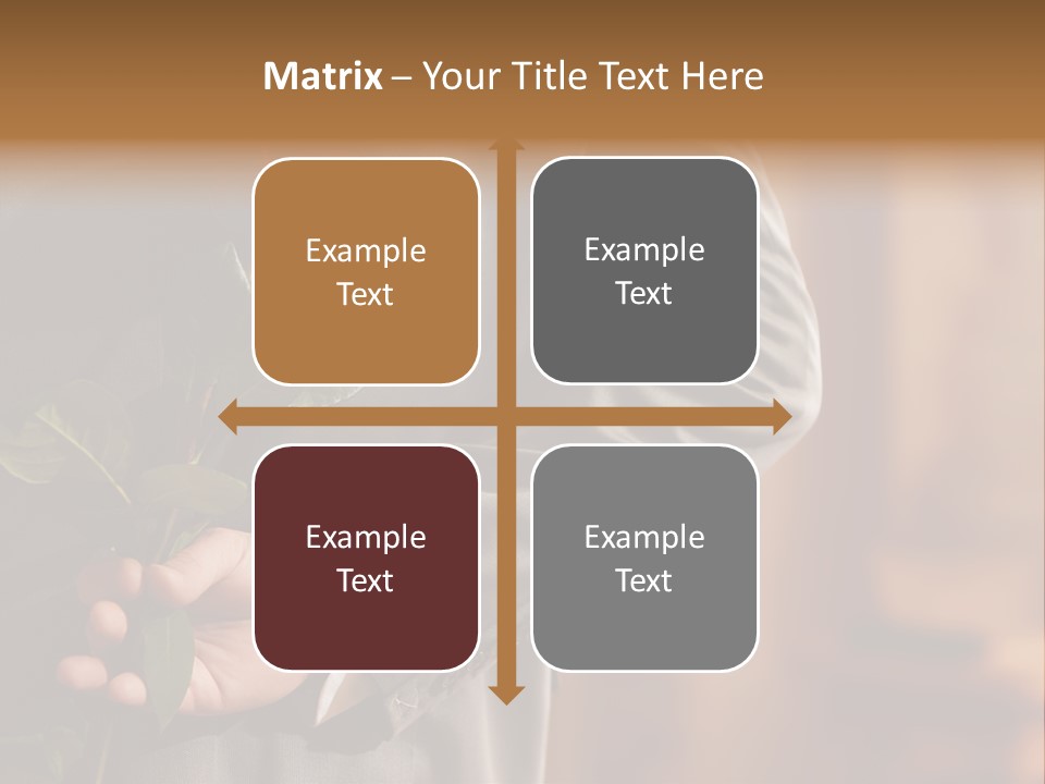 Man Holding Red Rose PowerPoint Template