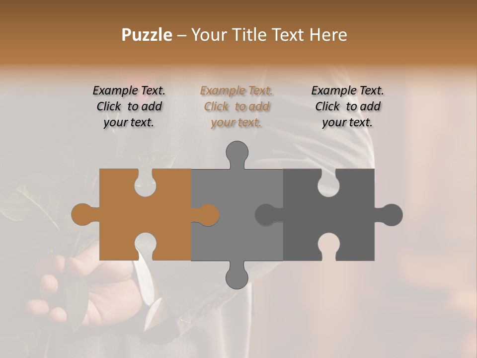 Man Holding Red Rose PowerPoint Template