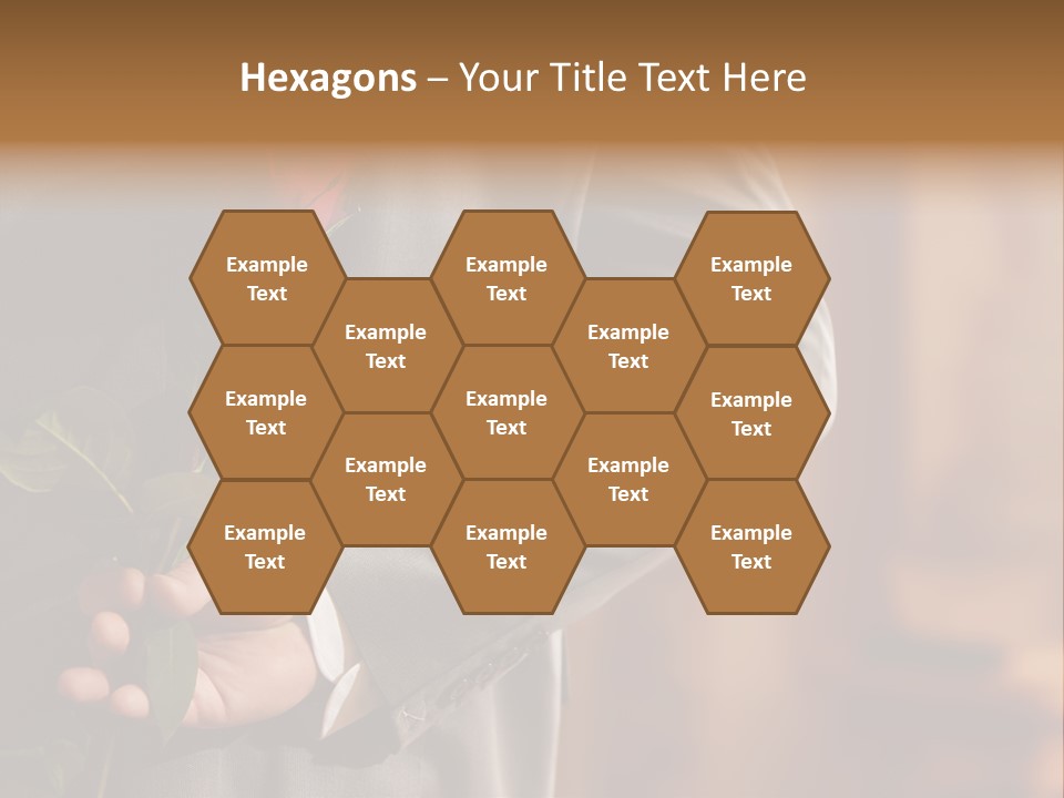 Man Holding Red Rose PowerPoint Template