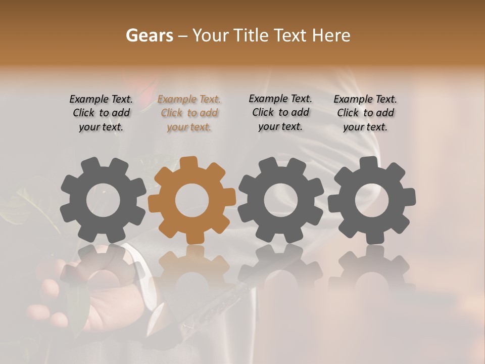 Man Holding Red Rose PowerPoint Template