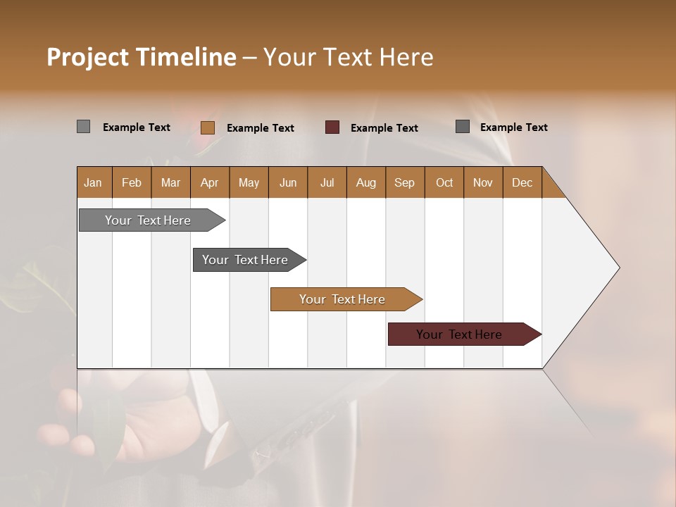 Man Holding Red Rose PowerPoint Template