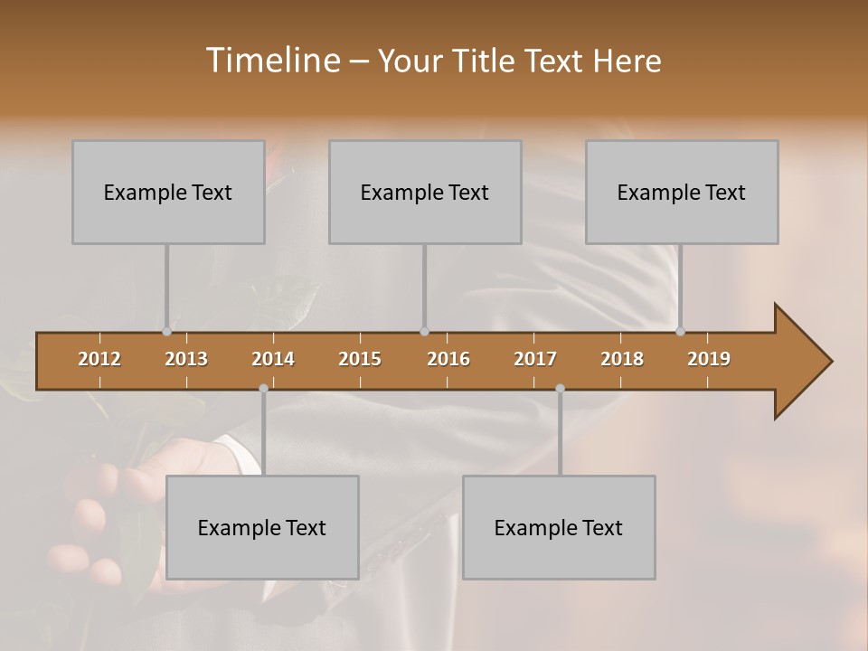 Man Holding Red Rose PowerPoint Template