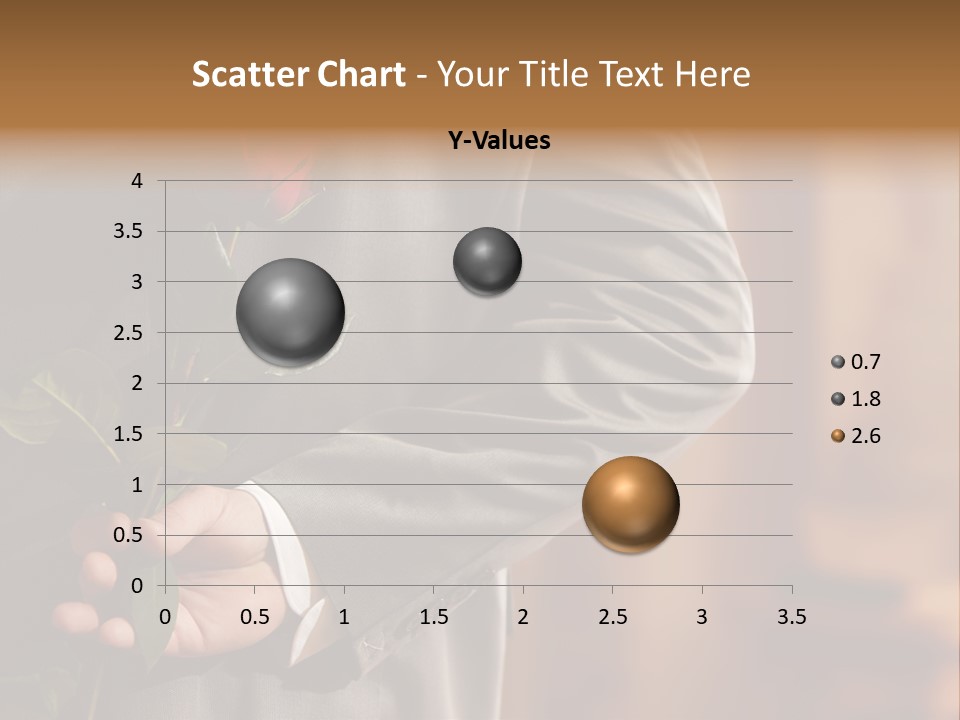 Man Holding Red Rose PowerPoint Template