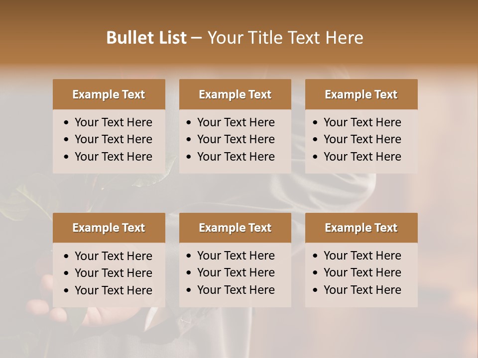 Man Holding Red Rose PowerPoint Template