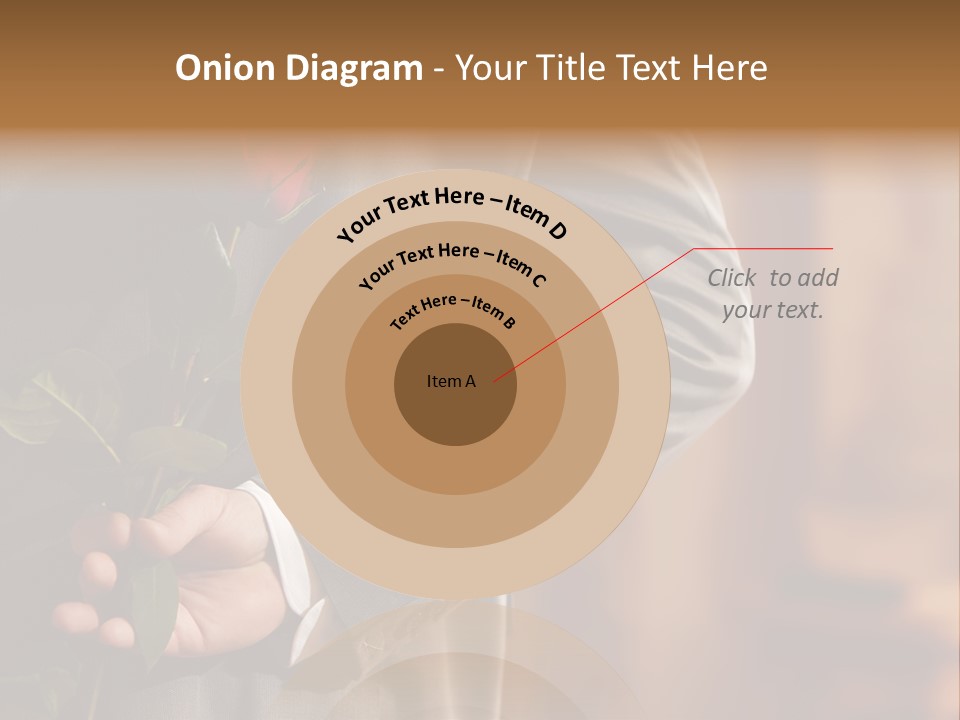 Man Holding Red Rose PowerPoint Template