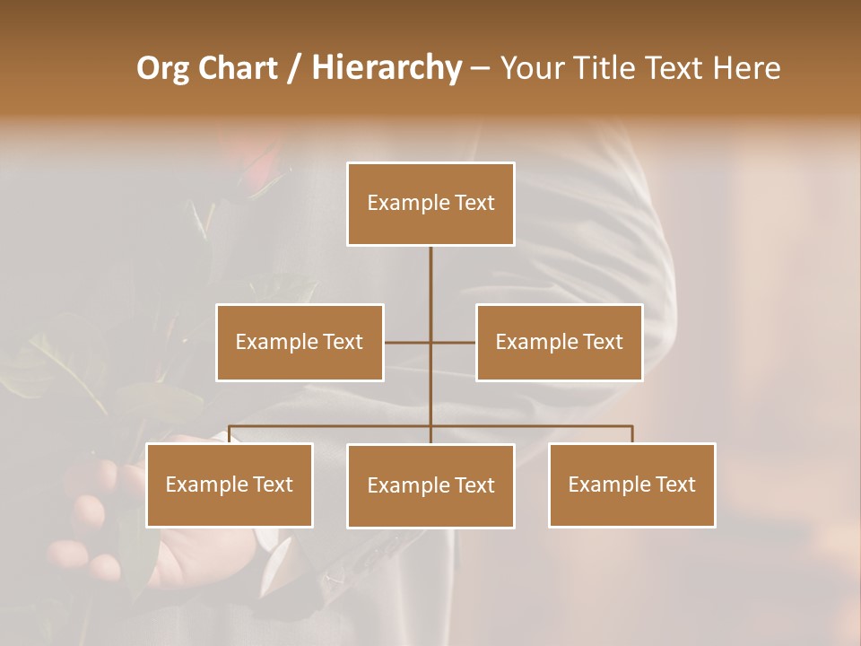 Man Holding Red Rose PowerPoint Template