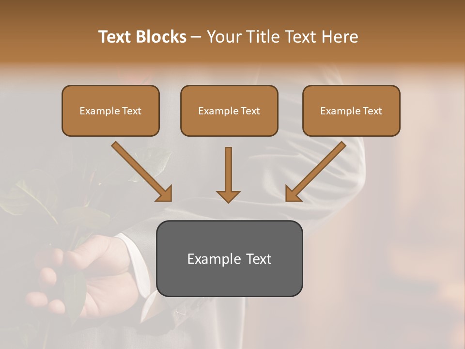 Man Holding Red Rose PowerPoint Template