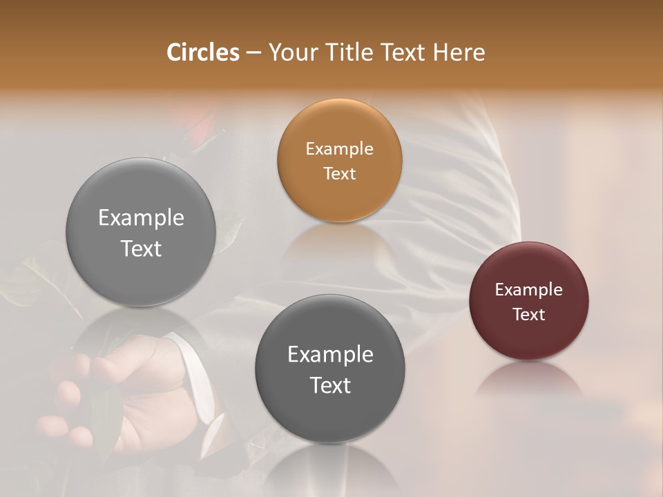 Man Holding Red Rose PowerPoint Template