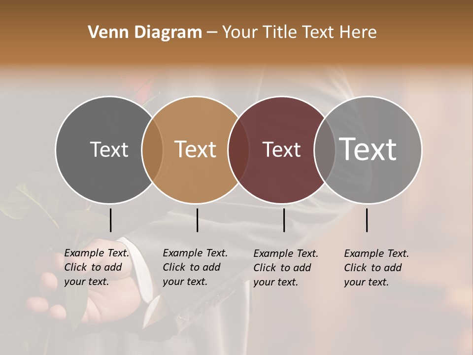 Man Holding Red Rose PowerPoint Template