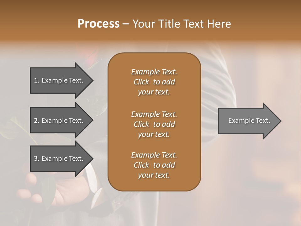 Man Holding Red Rose PowerPoint Template