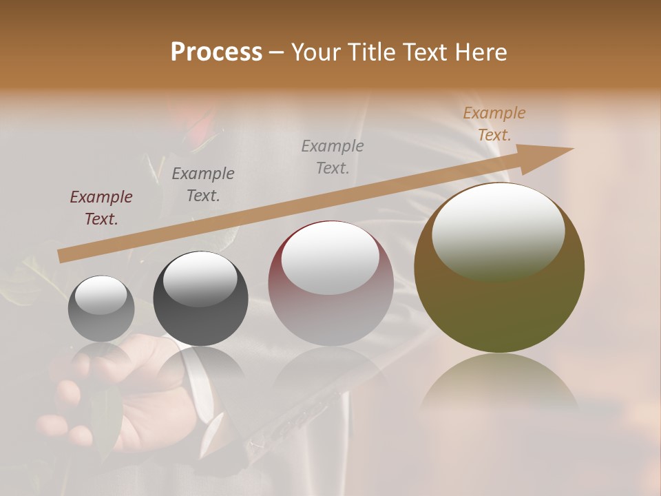 Man Holding Red Rose PowerPoint Template