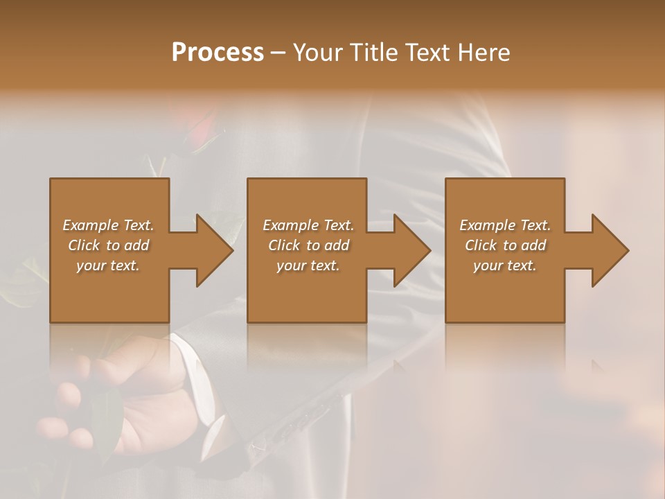 Man Holding Red Rose PowerPoint Template