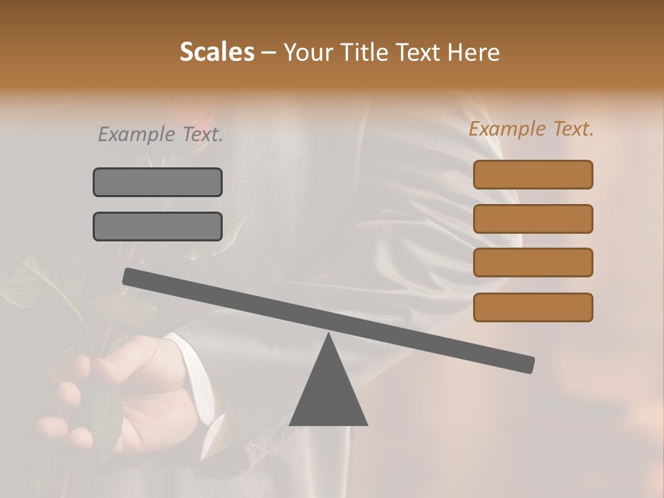 Man Holding Red Rose PowerPoint Template