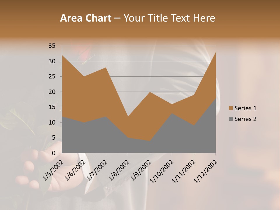Man Holding Red Rose PowerPoint Template