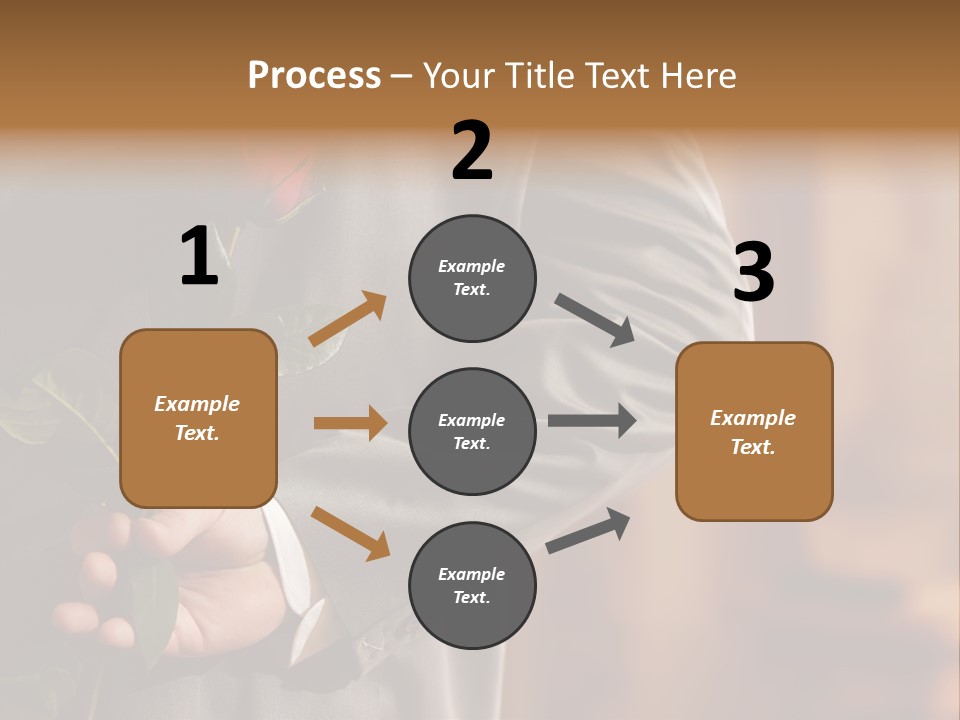 Man Holding Red Rose PowerPoint Template