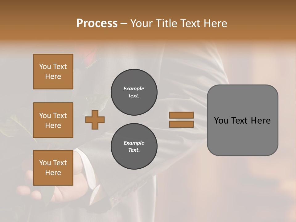 Man Holding Red Rose PowerPoint Template