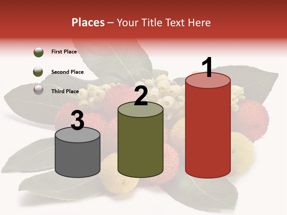 Forest Fruits Isolated Fresh PowerPoint Template